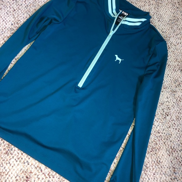 PINK Victoria's Secret Tops - Half zip Pink sweatshirt